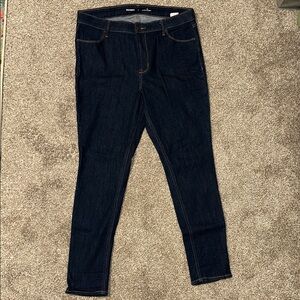 Old Navy Super Skinny High Rise Dark Blue Women's Jeans